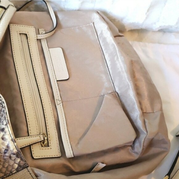 MICHAEL KORS JULIA Python Print Convertible Handbag - Picture 12 of 15